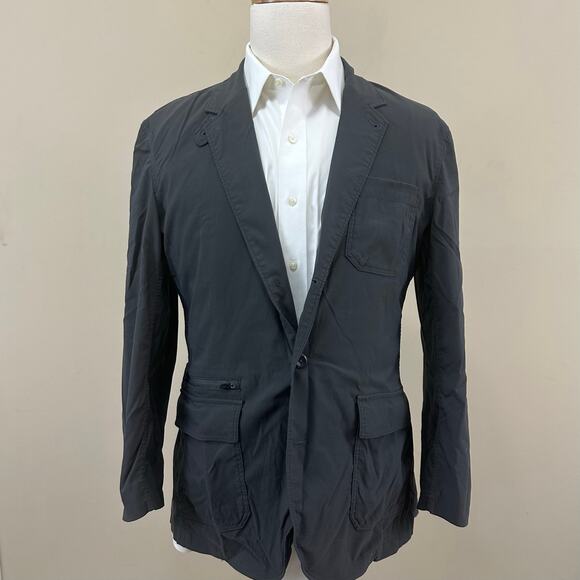 Eddie Bauer Grey‎ Travex Blazer Jacket Mens 42 EUC - Picture 1 of 9